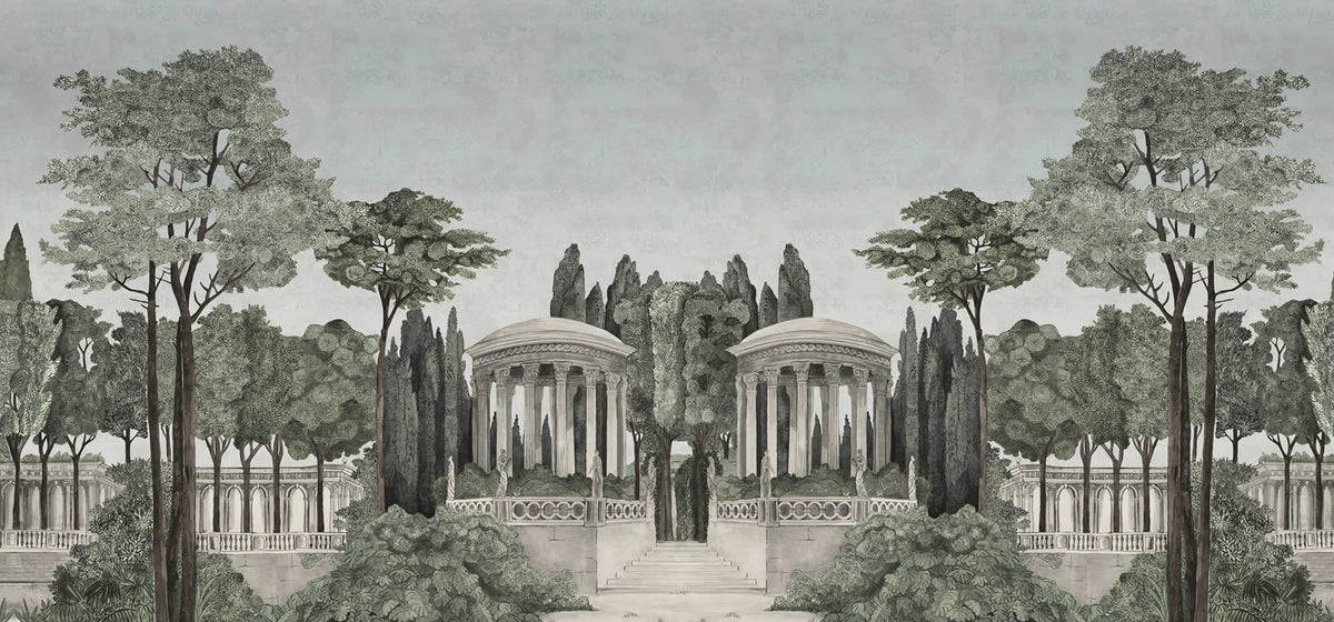 Chatsworth Park Mirrored, Day Mural Wallpaper - pure wallpaper artwork