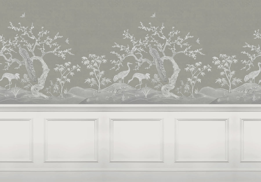 Chinoiserie Blossom, Panels Mural Wallpaper