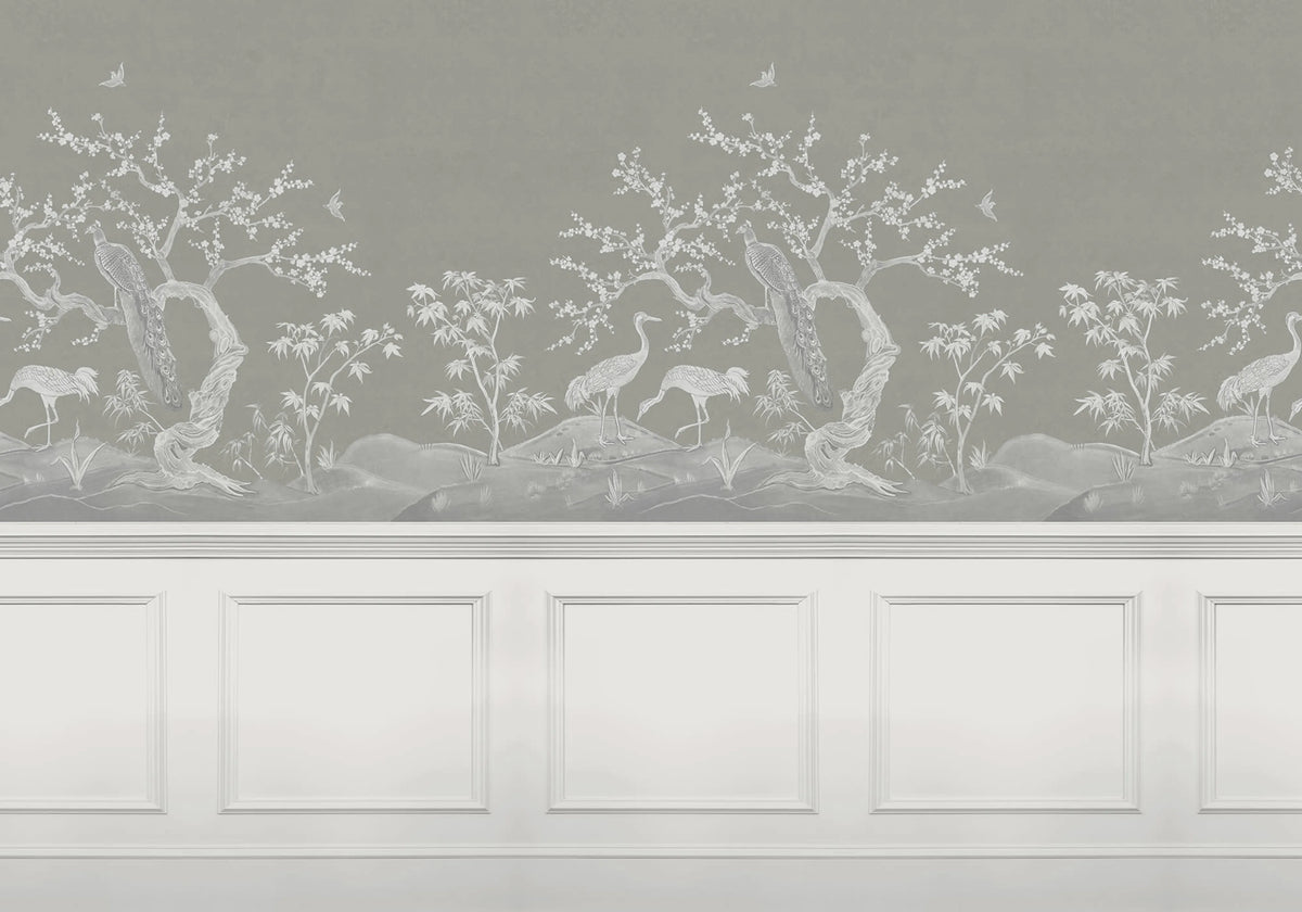 Chinoiserie Blossom, Panels Mural Wallpaper - pure wallpaper artwork
