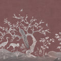 Chinoiserie Blossom, Raspberry Red Mural Wallpaper - pure wallpaper artwork