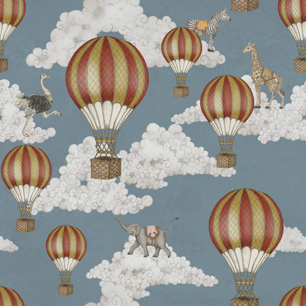 Dreamscape, Baby Blue Mural Wallpaper - pure wallpaper artwork