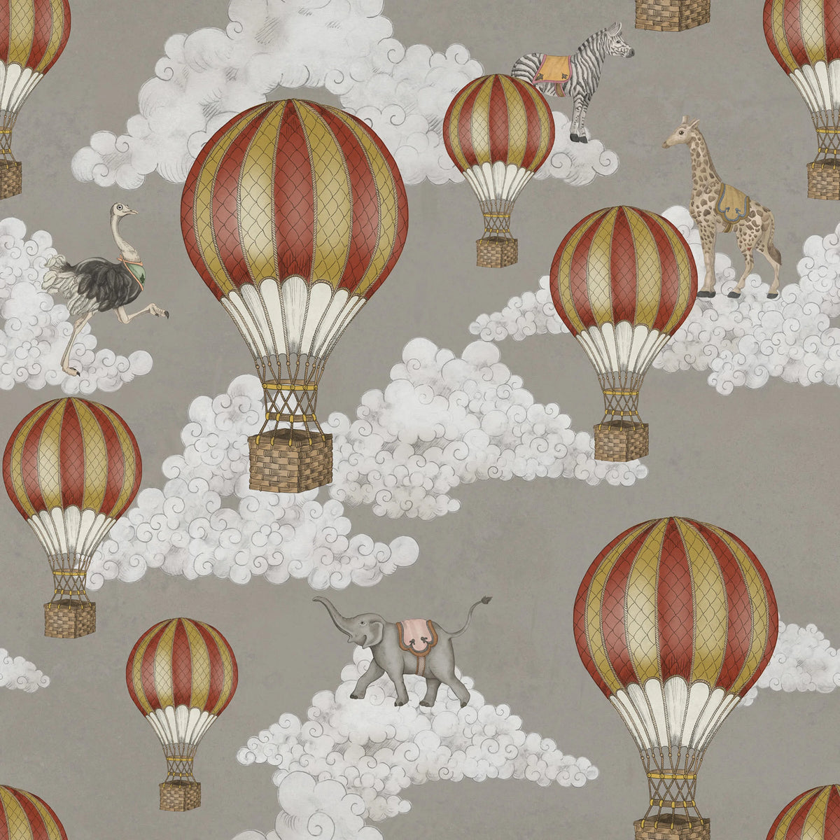 Dreamscape, Greige Mural Wallpaper - pure wallpaper artwork