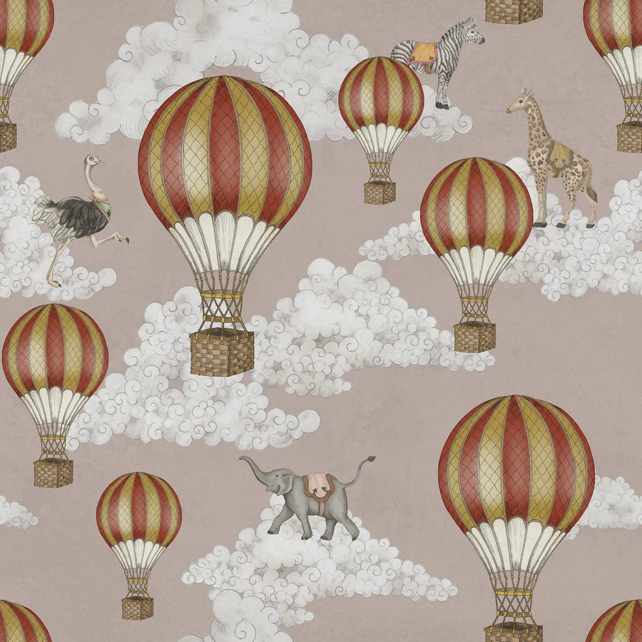Dreamscape, Dusty Pink Mural Wallpaper