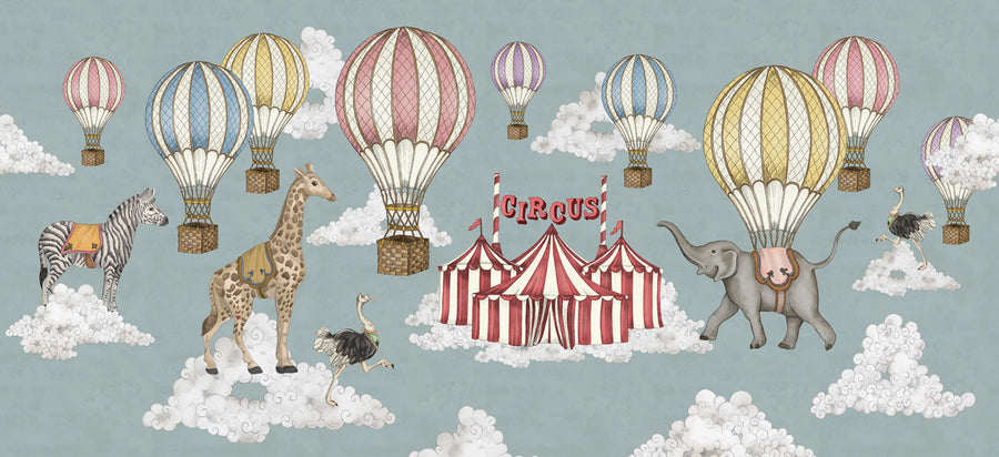 Circus Horizon, Rainbow Mural Wallpaper