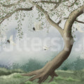 Tree of Dreams, White Mural Wallpaper - pure wallpaper artwork