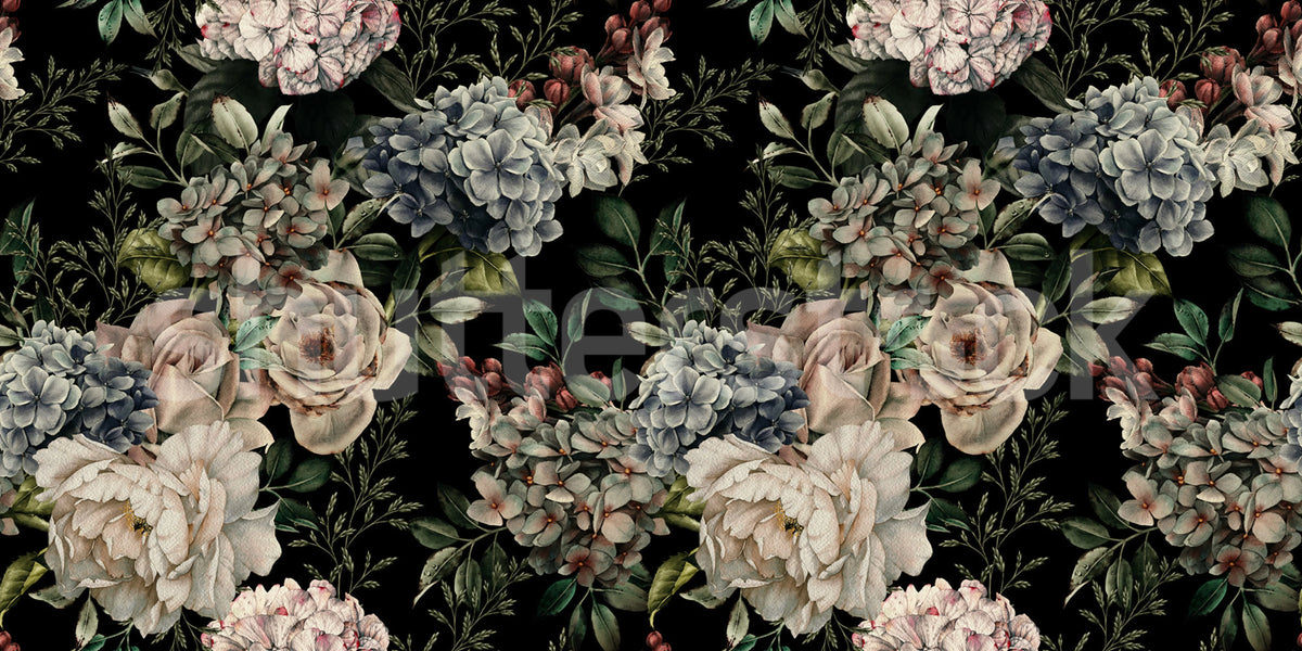 Vintage Bouquet Mural Wallpaper - pure wallpaper artwork