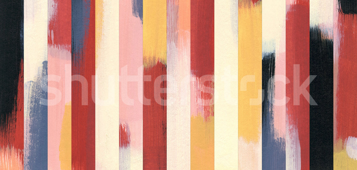 Paint Stripes, Multi Mural Wallpaper - pure wallpaper artwork
