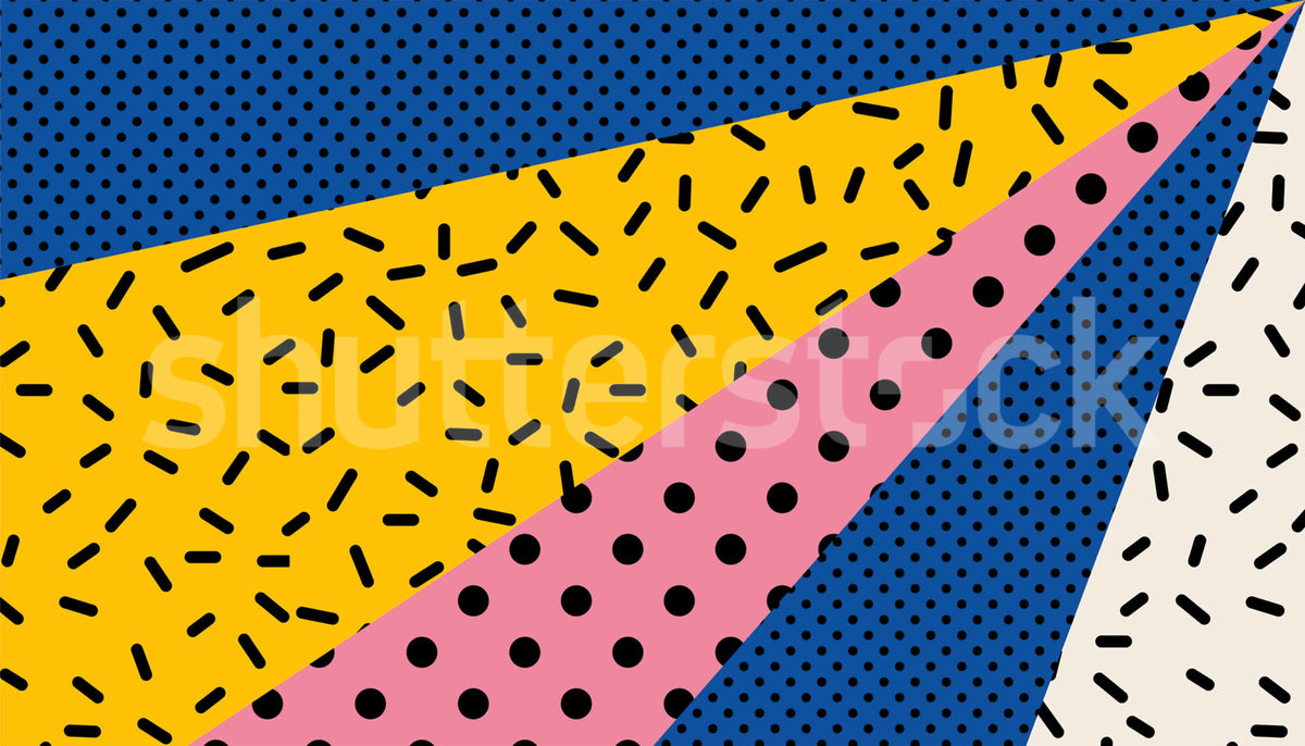 Rays of the 90s Mural Wallpaper - pure wallpaper artwork