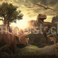 Dinosaur Park Mural Wallpaper - pure wallpaper artwork