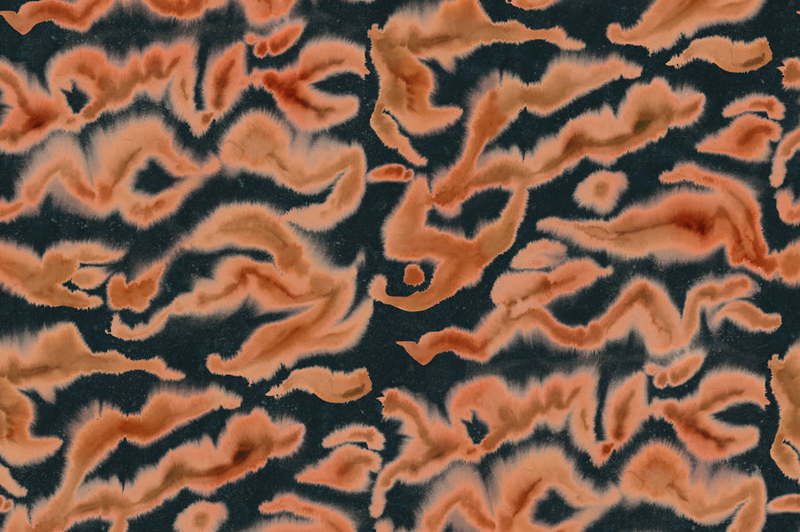 Guppy, Orange Mural Wallpaper