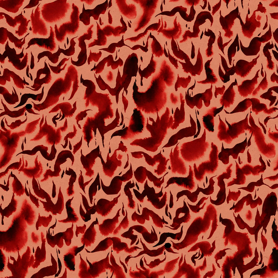 Discus, Red Mural Wallpaper
