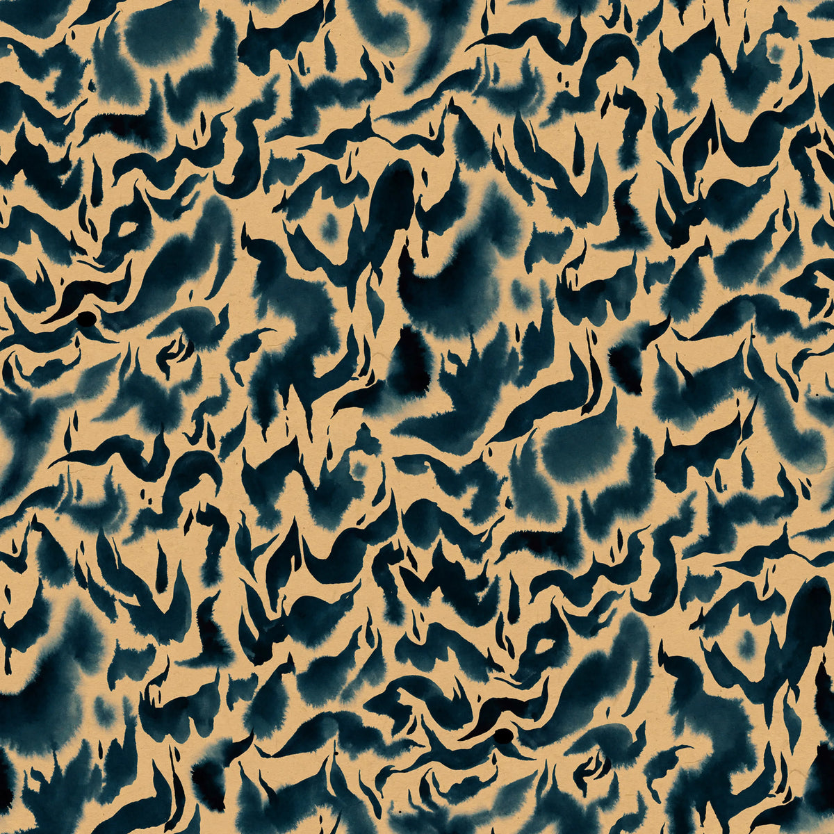 Discus, Orange Blue Mural Wallpaper - pure wallpaper artwork