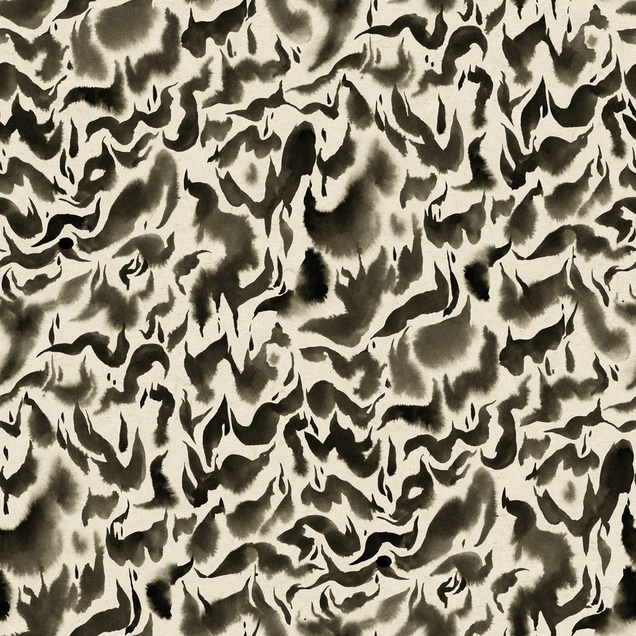 Discus, Graphite Mural Wallpaper