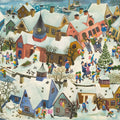 Friendly Town, Winter Mural Wallpaper - pure wallpaper artwork