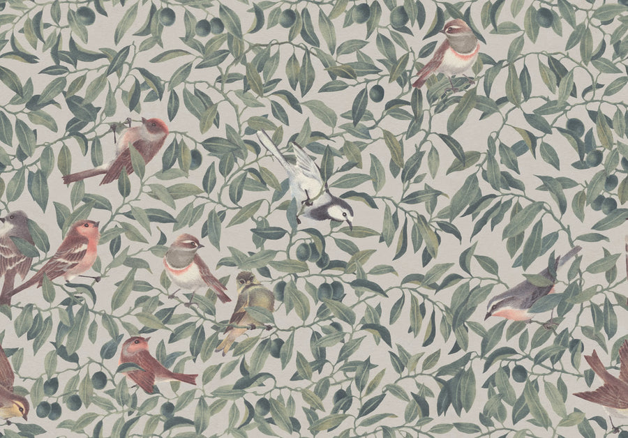 Backwood Birds, Sand Mural Wallpaper