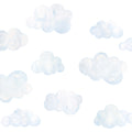 Watercolor Clouds Mural Wallpaper - pure wallpaper artwork
