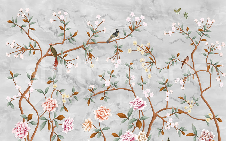 Sweet Blossoms Mural Wallpaper