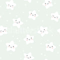 Cute Stars, Mint Mural Wallpaper - pure wallpaper artwork
