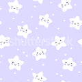 Cute Stars, Lilac Mural Wallpaper - pure wallpaper artwork