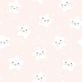 Cute Stars, Peach Mural Wallpaper - pure wallpaper artwork