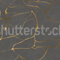 Gold Swirl, Dark Gray Mural Wallpaper - pure wallpaper artwork