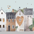 Cute Village, Pastel Mural Wallpaper - pure wallpaper artwork