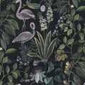 Flamingo Paradise, Midnight Mural Wallpaper - pure wallpaper artwork