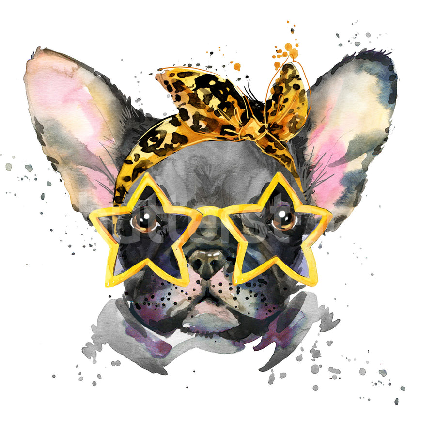 French Bulldog Mural Wallpaper