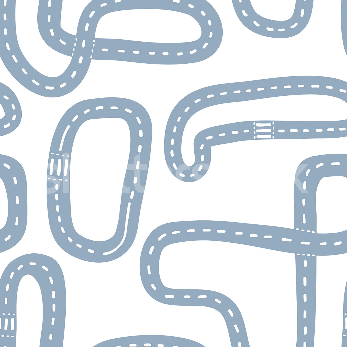 Race Track, Soft Blue Mural Wallpaper - pure wallpaper artwork