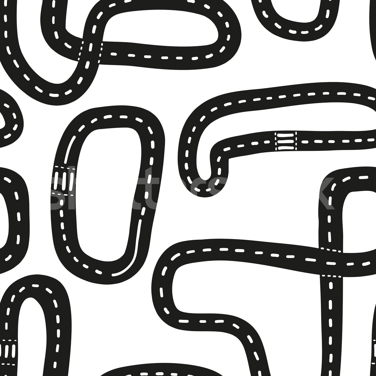 Race Track, Graphite Mural Wallpaper - pure wallpaper artwork