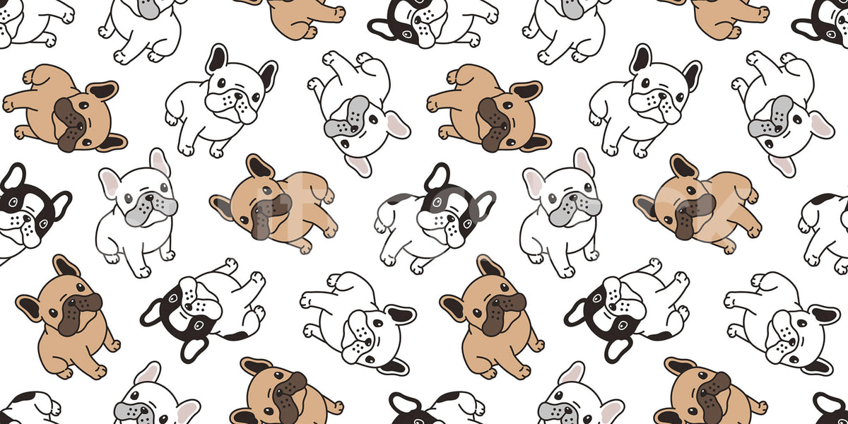 Frenchies Mural Wallpaper - pure wallpaper artwork