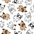 Frenchies Mural Wallpaper - pure wallpaper artwork