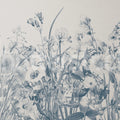 Soft Meadow, Blue Mural Wallpaper - pure wallpaper artwork
