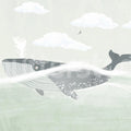 Happy Whale Mural Wallpaper - pure wallpaper artwork