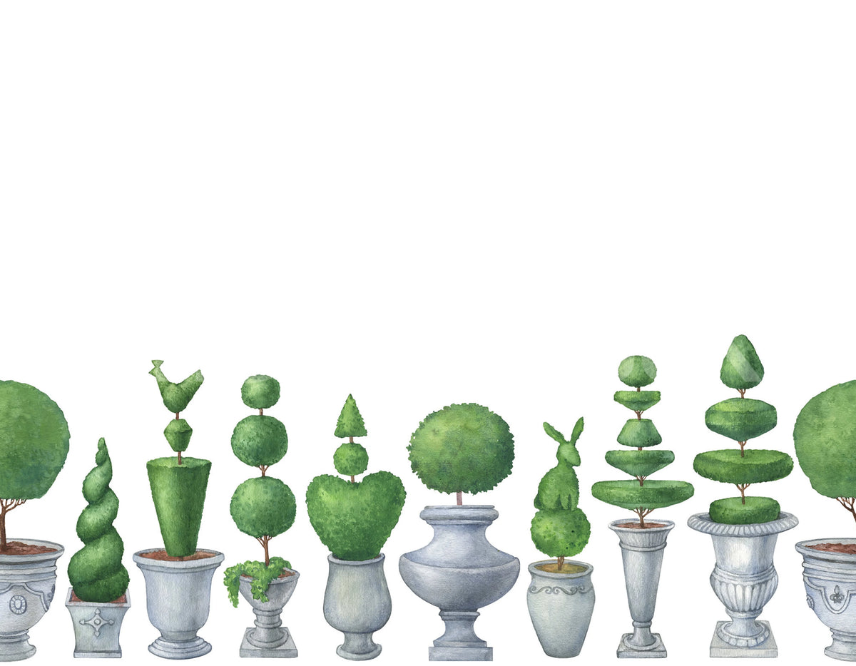 Pot Garden Mural Wallpaper - pure wallpaper artwork