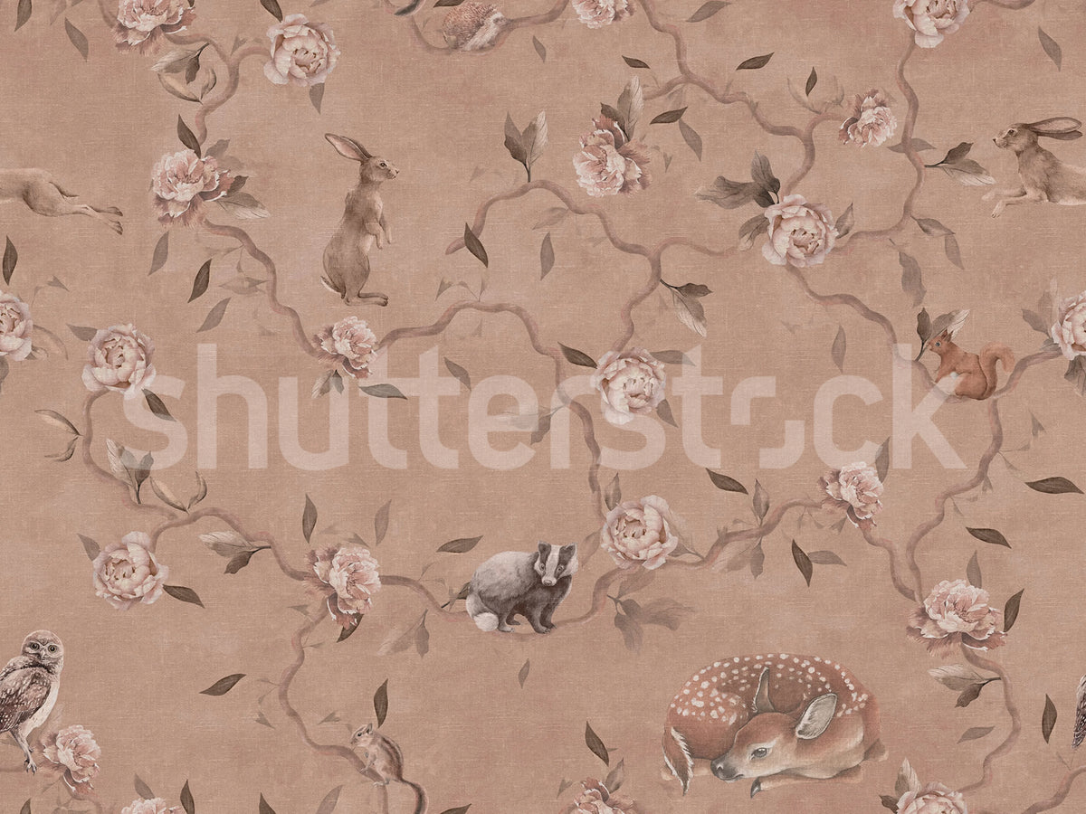 Bambis Friends Mural Wallpaper - pure wallpaper artwork