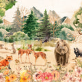 Forest Friends Mural Wallpaper - pure wallpaper artwork