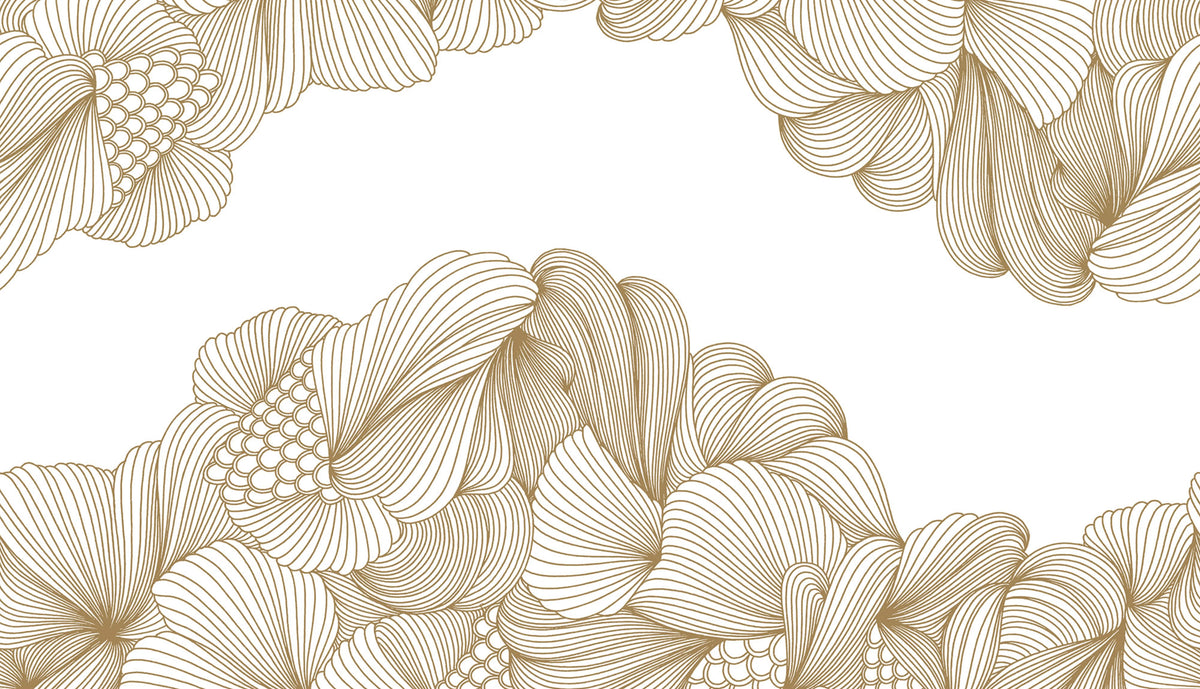 Opulence, Golden Lines Mural Wallpaper - pure wallpaper artwork