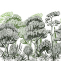 Forest Park, Green Mural Wallpaper - pure wallpaper artwork