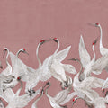 Soaring Cranes, Pink Mural Wallpaper - pure wallpaper artwork