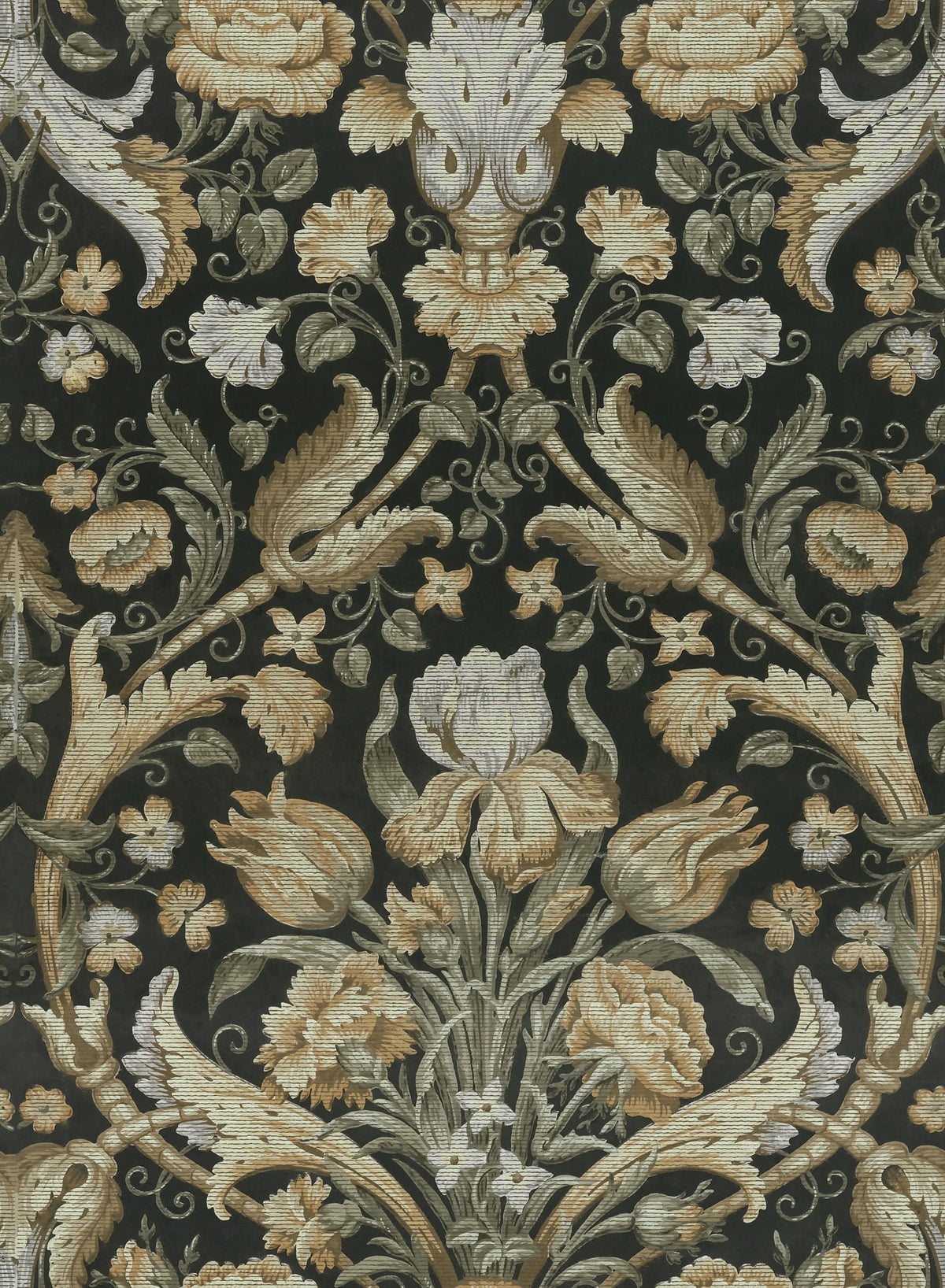 Vintage Tapestry, Yellow Mural Wallpaper - pure wallpaper artwork