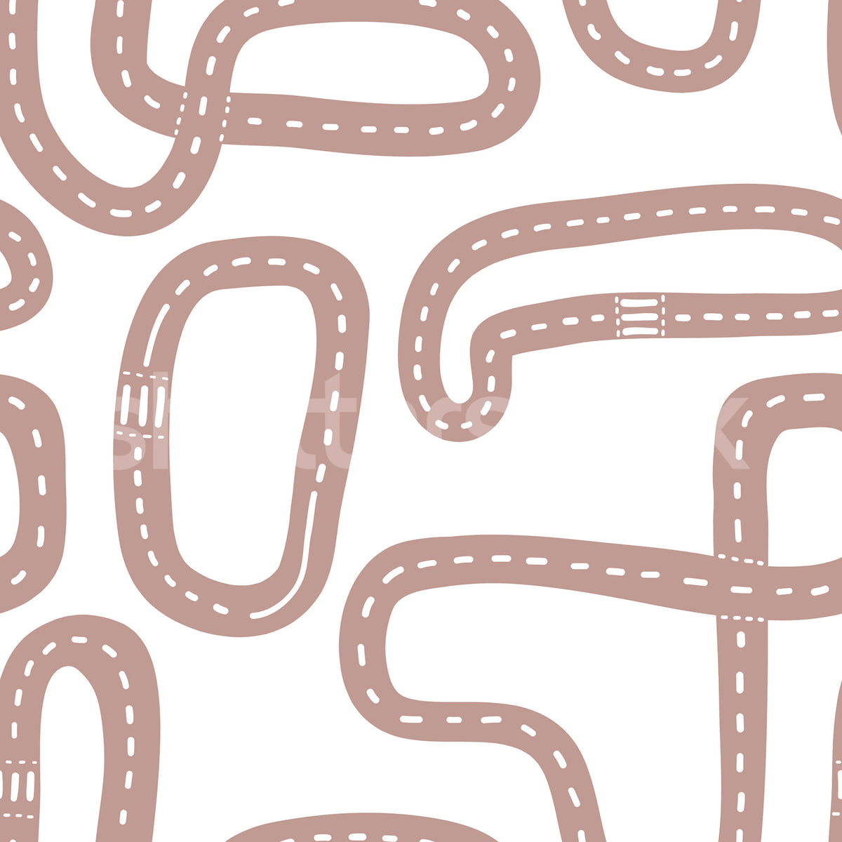 Race Track, Soft Pink Mural Wallpaper - pure wallpaper artwork