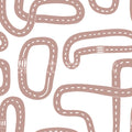 Race Track, Soft Pink Mural Wallpaper - pure wallpaper artwork