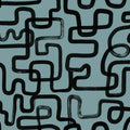 Artzy Lines, Petrol Mural Wallpaper - pure wallpaper artwork