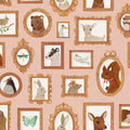 Pet Frames, Pink Mural Wallpaper - pure wallpaper artwork