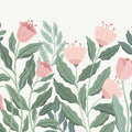 Big Blossom, Light Pink Mural Wallpaper - pure wallpaper artwork