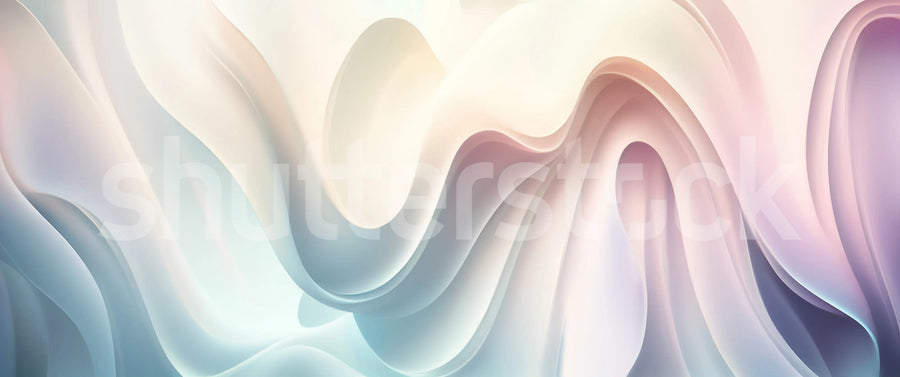 Soft Waves, Pastel Mural Wallpaper
