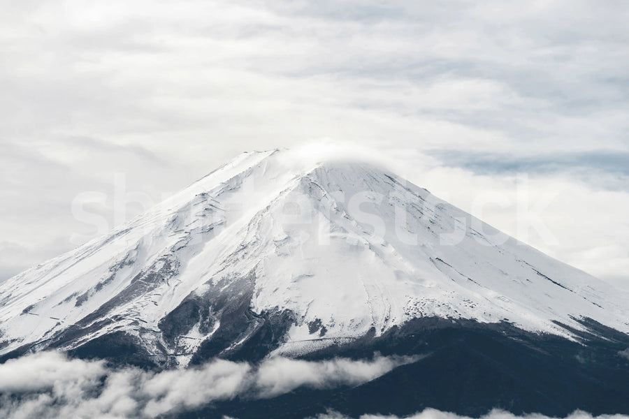Mountain Top, Gray Mural Wallpaper