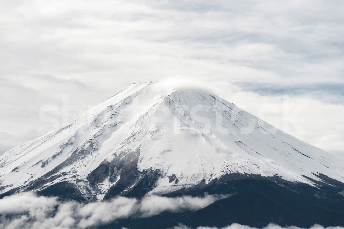 Mountain Top, Gray Mural Wallpaper - pure wallpaper artwork