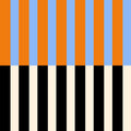 Striped, Orange & Blue Mural Wallpaper - pure wallpaper artwork